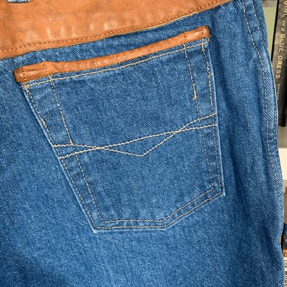 Vintage Cache Studded Leopard Pocket High Waisted Jeans 28 Inch Waist Statement - Picture 10 of 12